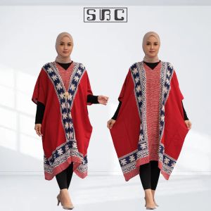 Kaftan Batik Wanita Asimetris Jumbo Paris Solo