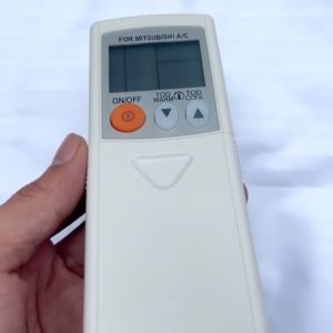 Điều khiển điều hòa Mitsubishi Mã 04 nắp trược remote máy lạnh Mitsubishi - Tặng kèm pin - Trang Nguyễn Computer