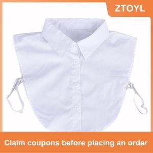 【ZTOYL】 Detachable Lapel  Fake collar Classic False Blouse Removable Women Men Accessory