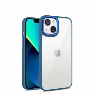 IPhone casing 14 Pro Max bumper-acrilik metal lens camera back case