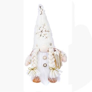 BABYBANG With Lights LED Glowing Standing Doll Ornament Kids Gift For Home Christmas Ornaments Santa Elf Doll Christmas Decoration Gnome Doll