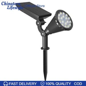 18LED Solar Garden Spot Lights Solar Landscape Spotlights Solar Outdoor Garden Lights for Pathway Patio Gate Fence