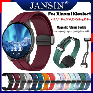 Dây đeo silicon có khóa chữ D cho Xiaomi Kieslect K11 K10 L11 Pro/ Kieslect KR Calling / Kieslect Kr Pro Đồng hồ đeo tay nghệ thuật Vòng đeo tay thay thế dây đeo