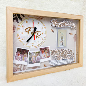 Pigura Jam A4 Kado Pernikahan