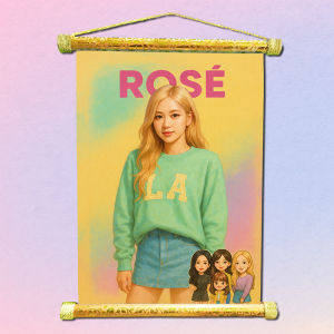 Tranh Vải Poster BLACKPINK Decor phòng - Tranh vải  treo tường Kpop Fan Size 30×40cm