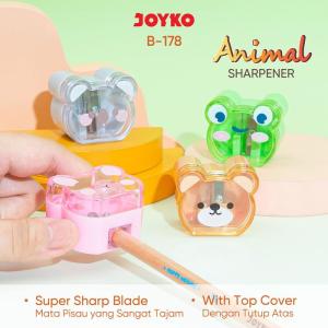 ( DAPAT 1 PCS ) RAUTAN JOYKO ANIMAL B-178 / Sharpener Serutan Orotan Joyko Animal B-178
