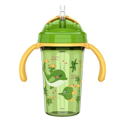 Baby Water Bottle Non-spill Training Cup Leak-proof and BPA-free Kids Childrens Drinking Cup