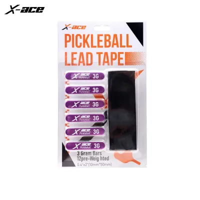 X-Ace 12Pcs Pickleball Paddle Lead Tape 3g Weighted Edge Bars Designed For Adding Weight Improving Control and Balance Increasing Power and SpinWhite/Black/Green/Purple