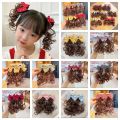 BENSON0 2Pcs Princess Baby Wig Hairpin Cute Curly Bowknot Hairclip Fasion Kids Headwear Children's Bow Wig Girls. 