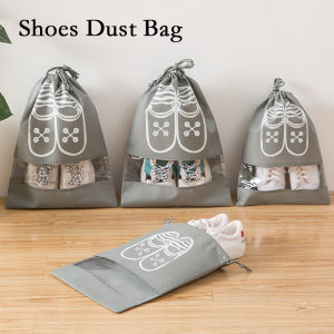 Shoe Bag Waterproof Dust-proof Drawstring Bag Portable Travel Shoe Storage Bag