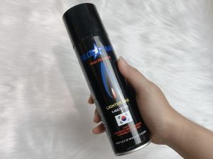gas bơm bật lửa 150g blue star nhập hàn đi kèm 5 đầu bơm trên nắp sản phẩm