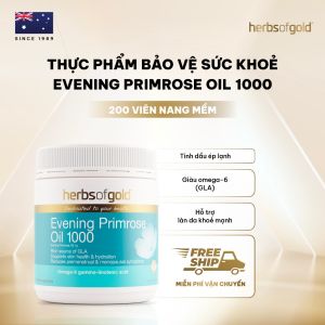 Viên Uống Tinh Dầu Hoa Anh Thảo Herbs of Gold Evening Primrose Oil 1000mg - Hộp 200 Viên