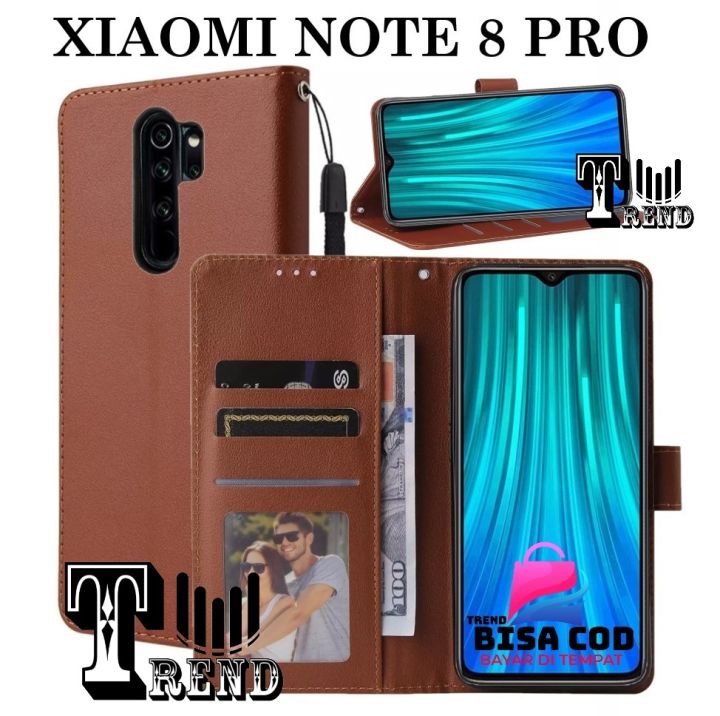 LEATHER CASE FLIP UNTUK XIAOMI REDMI NOTE PRO -FLIP WALLET CASE