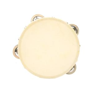 Natural Tambourines with Metal Jingle Educational Percussion Instrument Perfect for Kids Adults Musical Practice