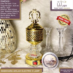 Mabkhara/Tempat Dupa 3in1/ Elektrik/ Listrik/ Prapen /Listrik&Lampu Tidur 3 Warna