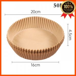 🇸🇬[SG Stock] 100PCS Airfryer Baking Paper Liner Oil-Proof and Oil-Absorbing Air Fryer Disposable Paper for Barbecue Oven
