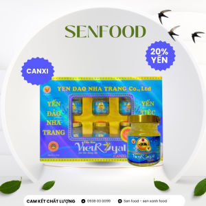 Hộp 6 hũ yến sào bổ sung canxi 20% yến VietRoyal 70ml