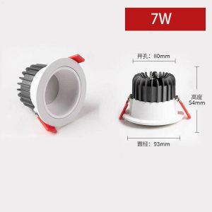 IP54 Waterproof Downlight Bathroom Main Lighting Anti-Fog Moisture-Proof LED Ceiling LampFast shipping