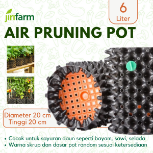 JIRIFARM - Air Pruning Pot Tanaman Pohon Buah Tabulampot Root Controller Container 20x20cm 6Liter