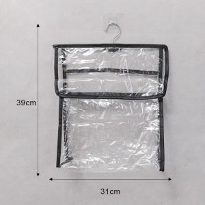 กระเป๋าเก็บของแขวนผนังกันน้ำใสพร้อมตะขอแขวนฝักบัวอาบน้ำที่ใส่ที่เก็บเสื้อผ้าผ้าขนหนูกระเป๋าโทรศัพท์อุปกรณ์เสริมในห้องน้ำ