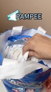 Free  Pampee 50pcs S-3XL Diaper Pants Baby Pull-up Pants Super Absorbent