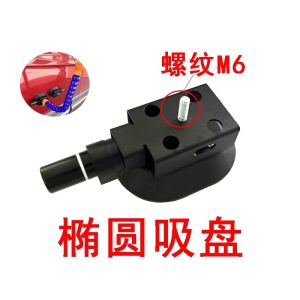 sapid Black Oval Pump Suction Cup Base Hand Pump Stand for Car Dent Repair R2Q8P