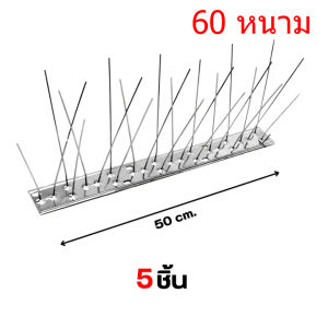 พร้อมส่ง！หนามไล่นก กันนกพิราบ สแตนเลส304 ไล่นกพิราบ ที่ดักนก หนาม 30 คู่ 25/50cm PLUS+​ (เข็มแน่นมาก)ไล่นก​ ฐานสแตนเลส Bird Spikes กันนกเกาะ อุปกรณ์ไล่นกทำรัง ทนทาน สำหรับ บ้าน คอนโด อาคาร หนามไล่นก แมว anti bird repeller
