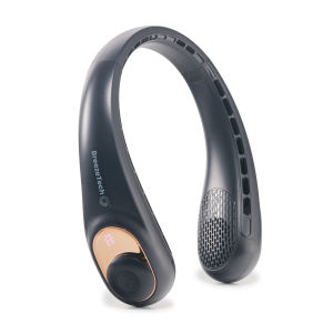 BreezeTech® BreezeBand – 4000 mAh Wearable Neck Fan | USB Rechargeable | 3 Speeds | 4600 RPM Silent Motor | Lightweight