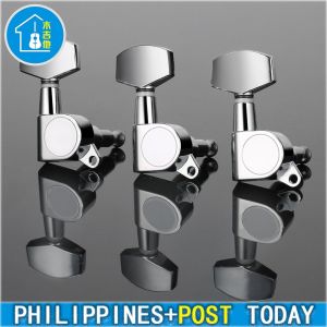 6 Chrome Guitar String Tuning Pegs Tuners Machine Heads Acoustic Electric 3R/3L