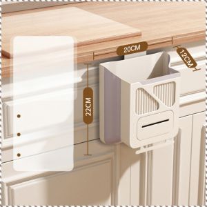 Folding Trash Can Versatility Wall-mounted Foldable Household Trash Can Lightweight and Durable