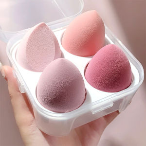 Makeup Sponge Holder Eco-Friendly Silicone Multi-hole Beauty Blender Storage Case Travel Protable Cosmetic Puff Holder Box Dust Proof Organizer