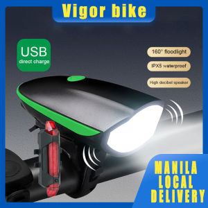 bike horn Bike light with horn usb rechargeable waterproof for mtb roadbike for Adult Bikers
