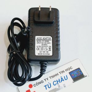 Adapter DC 12V - 1.25A (1250mA) /  Đầu cắm 5.5mm X 2.1mm (NEW)