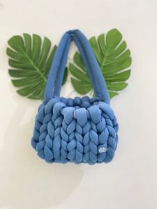Tas Korea Rajut  Chunky Yarn Mini Selempang dan Bahu Wanita Tebal Kualitas Premium