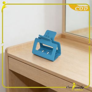 ONE-C1130 Jedai Jepit Rambut Wanita Bahan Plastik Jedai Doff / Jepitan Rambut Model Kotak Polos Clip