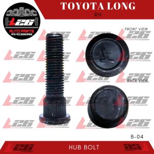 5.45CM Wheel Hub Bolt drum bolt with nut for Toyota RH LONG TYPE 1.175 THREAD B-50