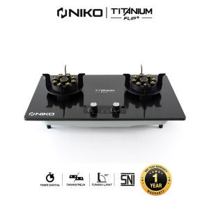 NIKO Kompor Gas Tanam Bahan Stainless Steel - Niko Titanium Flip Plus / Titanium Flip 3 Plus