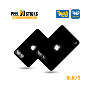 Touch n Go Card Hologram Skin Black Sticker