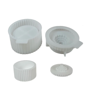 Silicone Storage Solution Moulds Striped Shape Storage Box Mold Silicone Texture for Keeping Small Items Organized