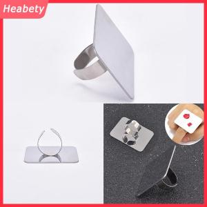Heabety  Palette điều chỉnh vòng cho móng tay nghệ thuật nền tảng pha trộn trang điểm thép không gỉ