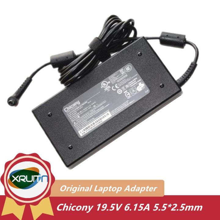 Genuine 19.5V 6.15A 120W Chicony A12 120P1A A120A007L Power Supply AC