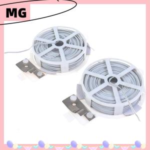 【Magical House】[ New Hot Fashion] 1Pc (50m) White Multi-Function Sturdy Garden Plant Twist Tie with Coated Wire