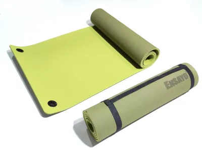 ENSAYO YOGA MAT 8mm TPE Non-Slip Anti-Tear Sweat-resistant Foldable Eco-Friendly 180x61cm ( Fitness Resistance Sports/Stretching Athletic/Core Yoga Matt for Workout Training YogaMat Gym ) Ab Mats Extra Thick Quality Portable Pilates Cushion Matt Men/Women