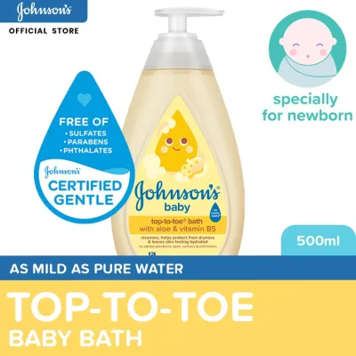 Johnsons Top to Toe Baby Wash 500ml- Newborn Baby Essentials Baby Care Baby Bath Body Wash For Baby