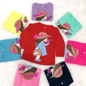 KAOS ANAK PEREMPUAN GEAR BEAR LENGAN PANJANG USIA 1-12 TAHUN // BAJU ANAK CEWEK