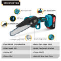 Mini Chainsaw 6 inch một-tay điện chuỗi Saw 21V 1200 Wát không dây cưa tỉa có thể sạc lại máy cắt gỗ công cụ với 1/2PC Pin. 