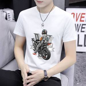 เสื้อยืดผู้ชาย แขนสั้น คอกลม (สกรีน)  ลำลอง Man Clothing