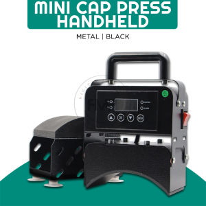 FMP Mini Cap Press Machine Black Portable Handheld Heat Press for Net Cap Printing