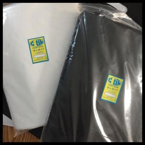 PLASTIK KANTONG KLIP ZIPLOCK PACKING OLSHOP 30X45 / 30X38+7 TRANSPARAN HITAM PUTIH SUSU