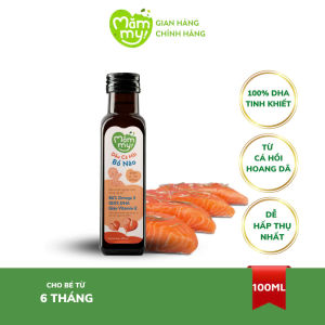 Dầu ăn dặm bổ não cá hồi Mămmy giàu DHA tinh khiết dễ hấp thụ cho bé 100ml